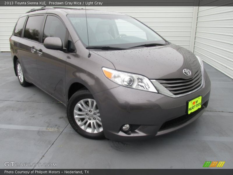 Predawn Gray Mica / Light Gray 2013 Toyota Sienna XLE