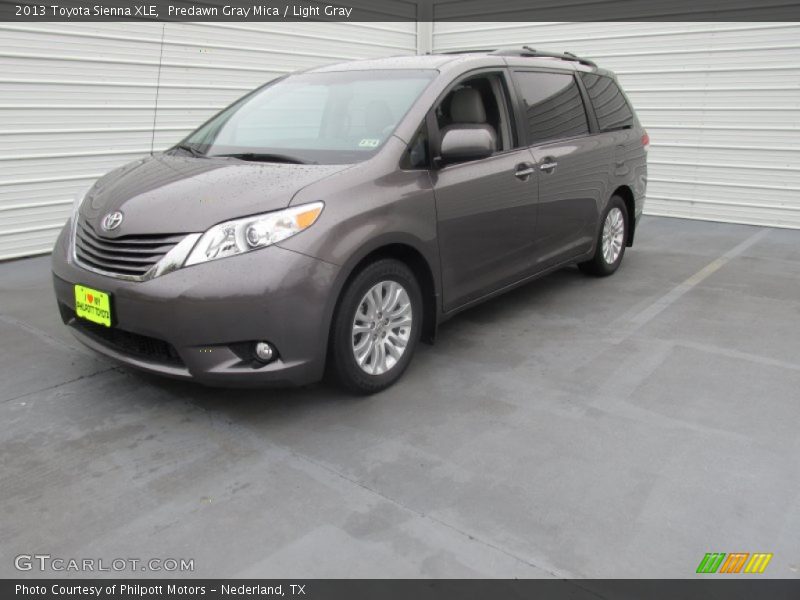 Predawn Gray Mica / Light Gray 2013 Toyota Sienna XLE