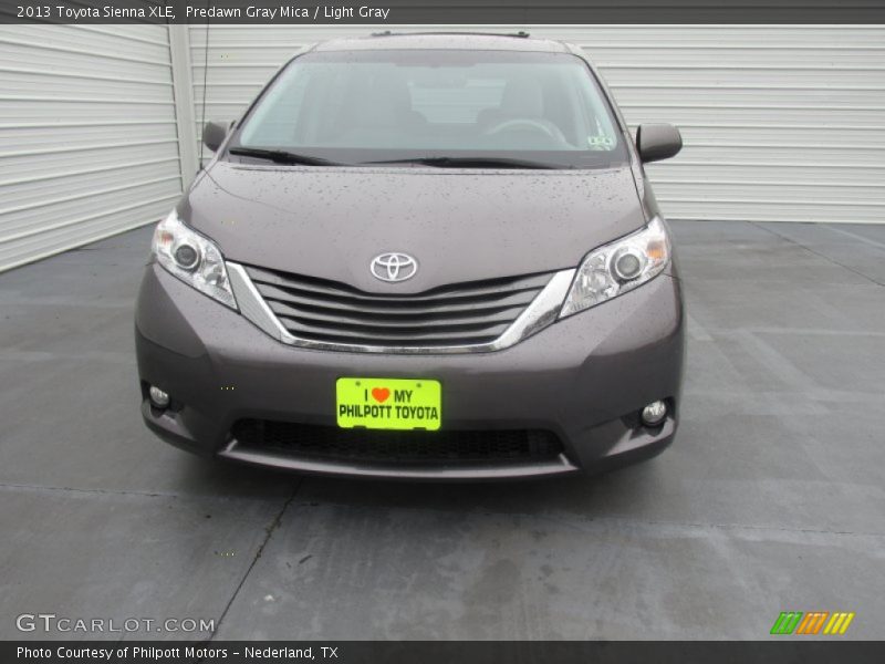 Predawn Gray Mica / Light Gray 2013 Toyota Sienna XLE