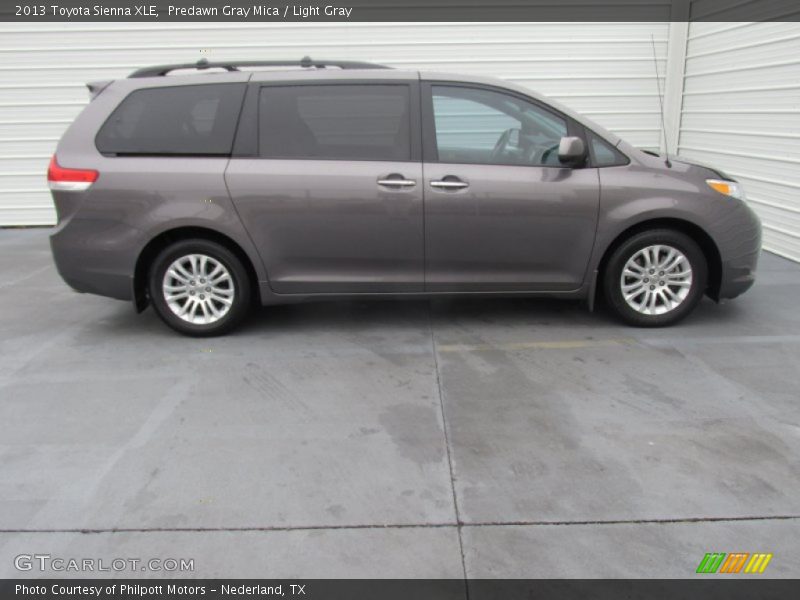 Predawn Gray Mica / Light Gray 2013 Toyota Sienna XLE