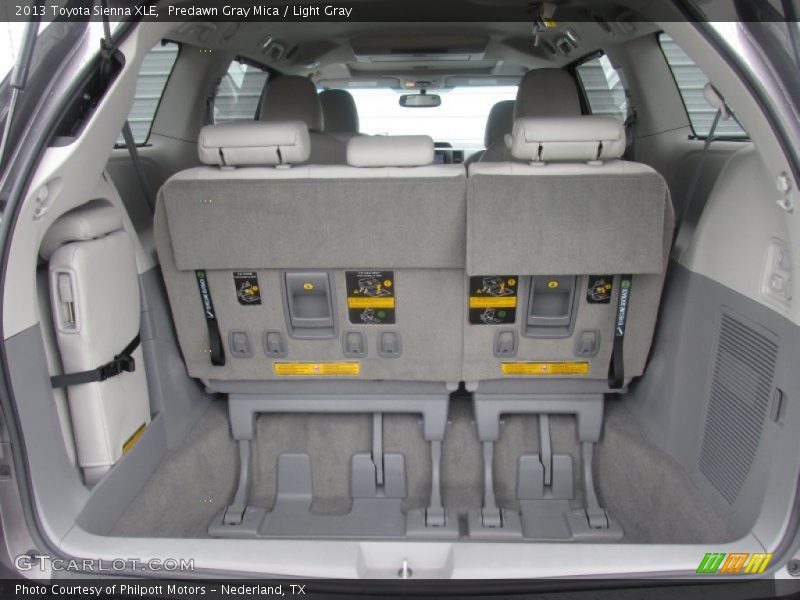 Predawn Gray Mica / Light Gray 2013 Toyota Sienna XLE