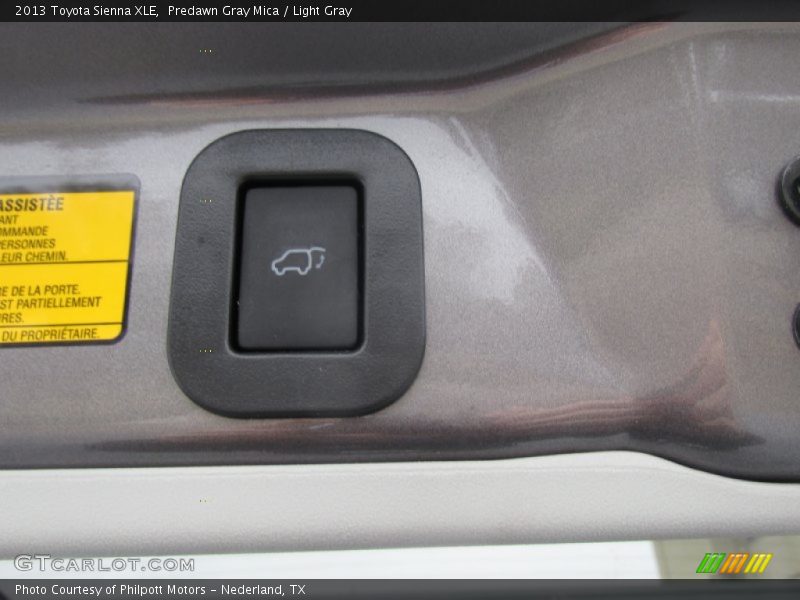 Predawn Gray Mica / Light Gray 2013 Toyota Sienna XLE