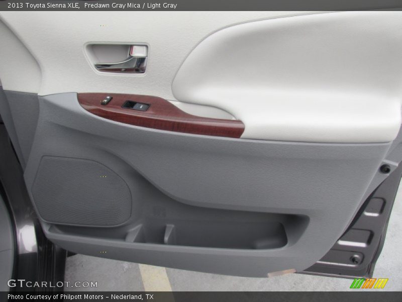 Predawn Gray Mica / Light Gray 2013 Toyota Sienna XLE
