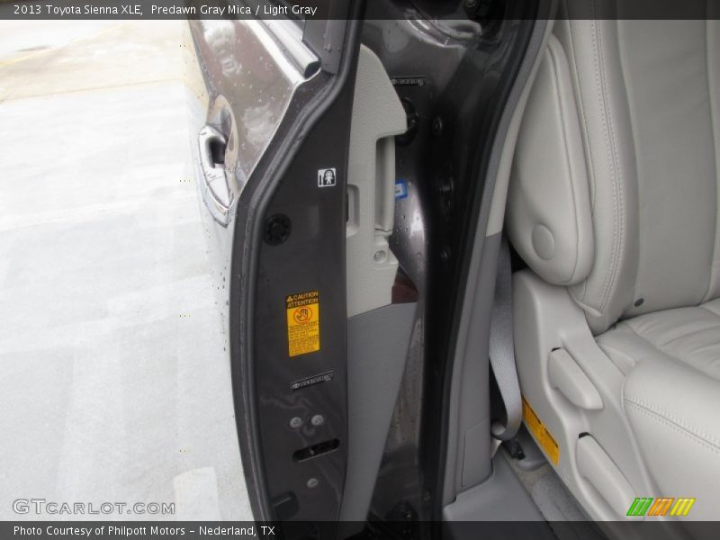 Predawn Gray Mica / Light Gray 2013 Toyota Sienna XLE