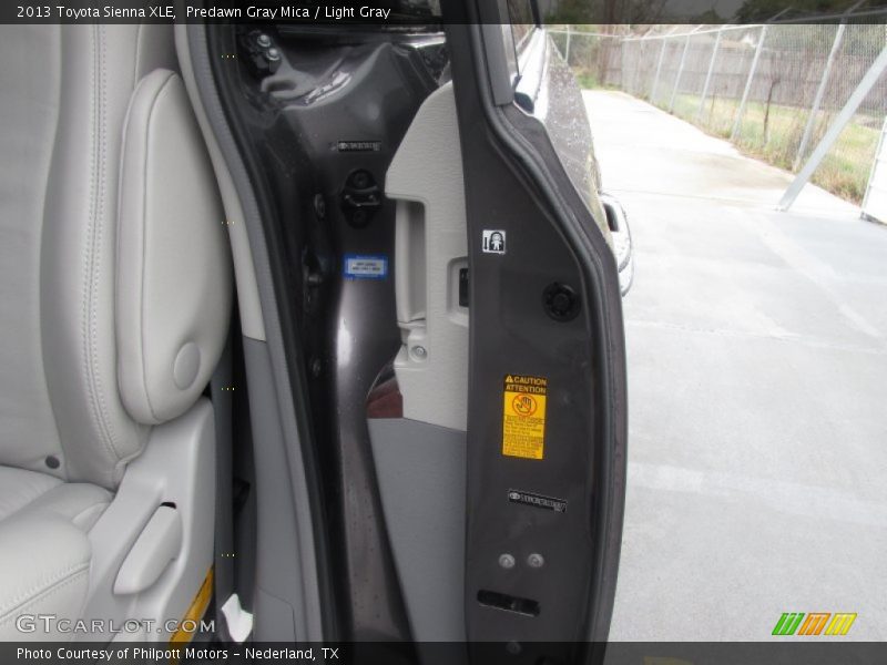 Predawn Gray Mica / Light Gray 2013 Toyota Sienna XLE