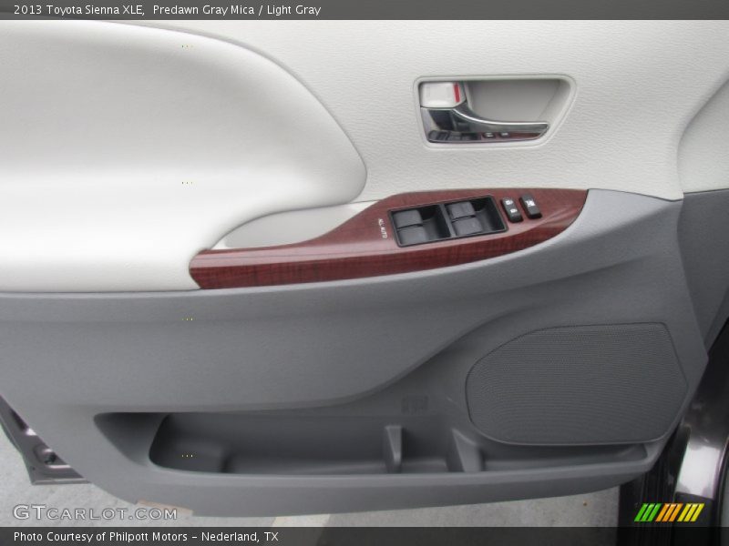 Predawn Gray Mica / Light Gray 2013 Toyota Sienna XLE
