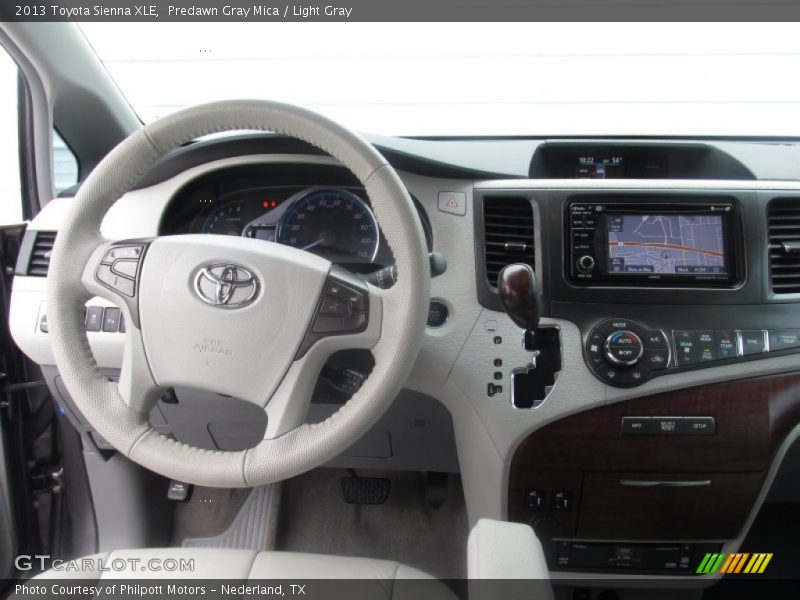 Predawn Gray Mica / Light Gray 2013 Toyota Sienna XLE