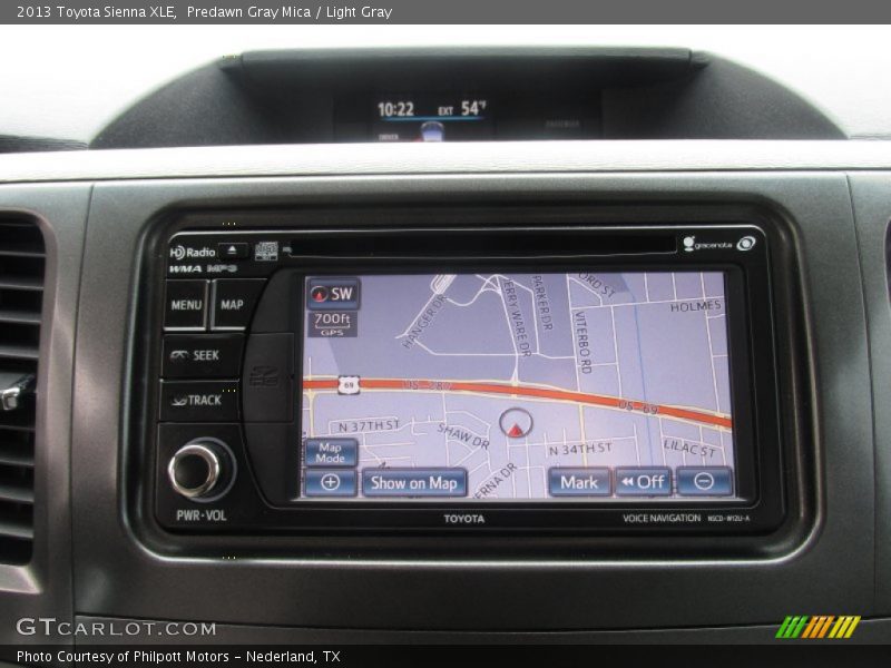 Predawn Gray Mica / Light Gray 2013 Toyota Sienna XLE