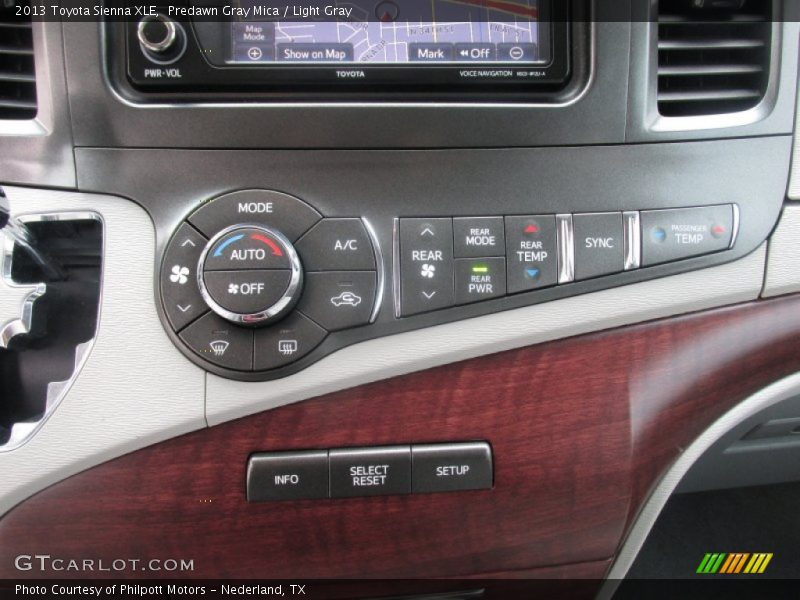 Predawn Gray Mica / Light Gray 2013 Toyota Sienna XLE
