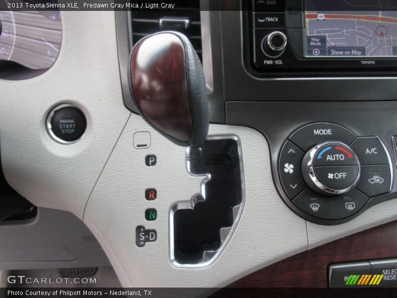 Predawn Gray Mica / Light Gray 2013 Toyota Sienna XLE