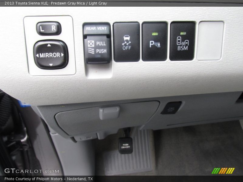 Predawn Gray Mica / Light Gray 2013 Toyota Sienna XLE