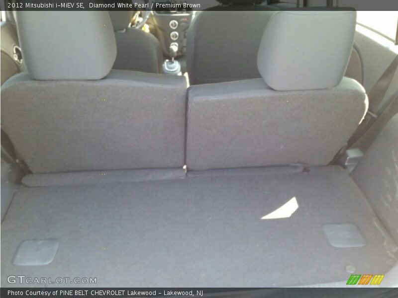 Diamond White Pearl / Premium Brown 2012 Mitsubishi i-MiEV SE