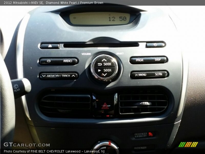 Diamond White Pearl / Premium Brown 2012 Mitsubishi i-MiEV SE