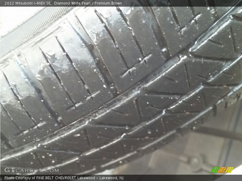 Diamond White Pearl / Premium Brown 2012 Mitsubishi i-MiEV SE