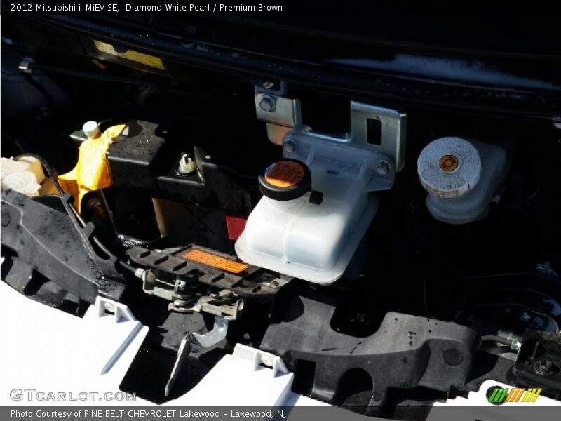 Diamond White Pearl / Premium Brown 2012 Mitsubishi i-MiEV SE