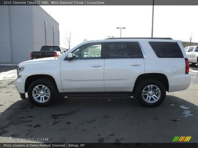 White Diamond Tricoat / Cocoa/Dune 2015 Chevrolet Tahoe LT 4WD