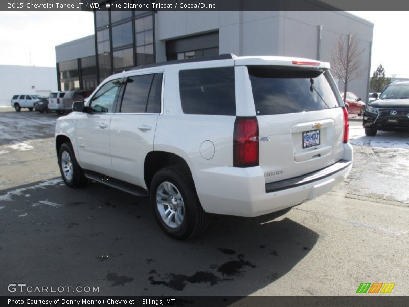 White Diamond Tricoat / Cocoa/Dune 2015 Chevrolet Tahoe LT 4WD
