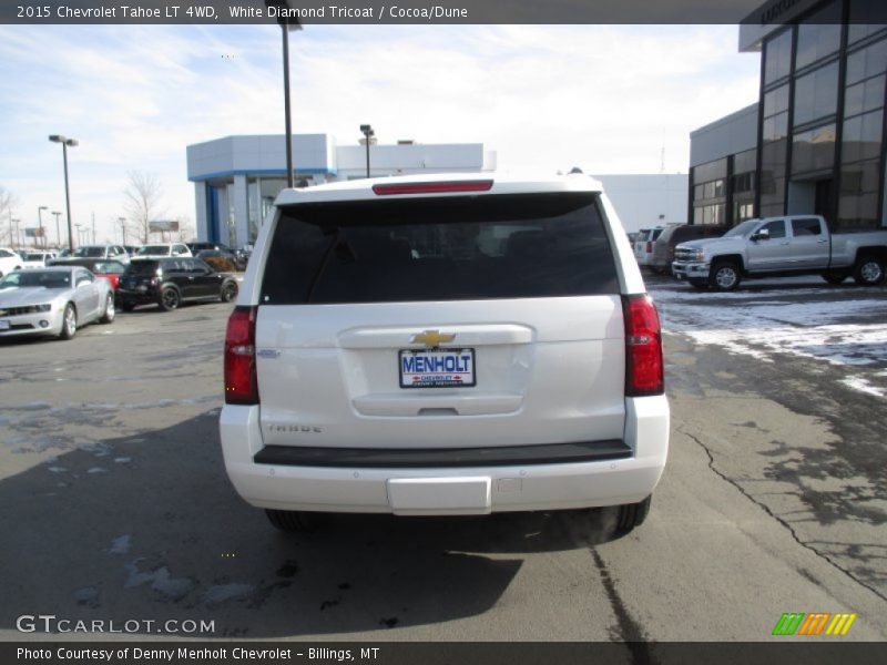 White Diamond Tricoat / Cocoa/Dune 2015 Chevrolet Tahoe LT 4WD