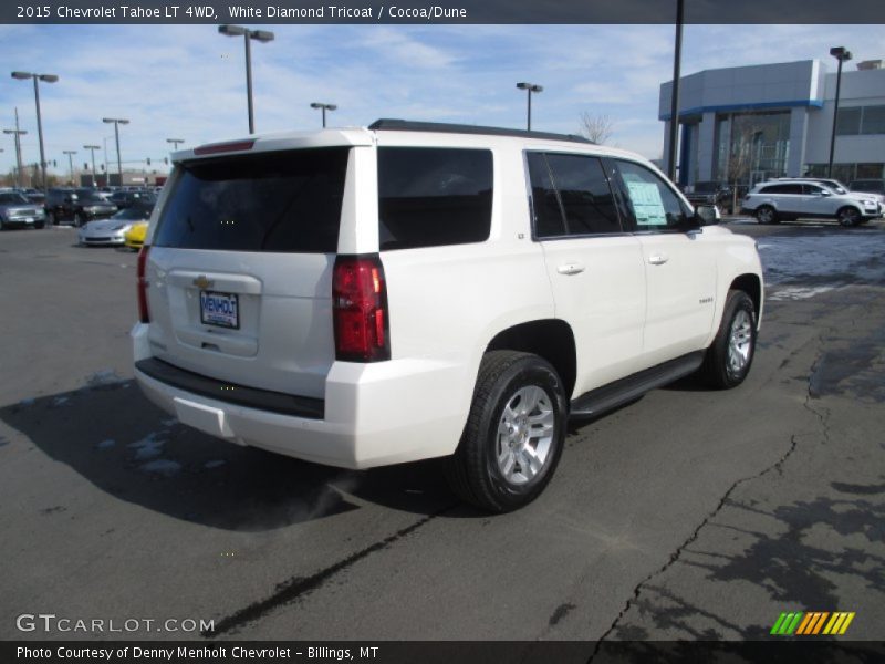 White Diamond Tricoat / Cocoa/Dune 2015 Chevrolet Tahoe LT 4WD