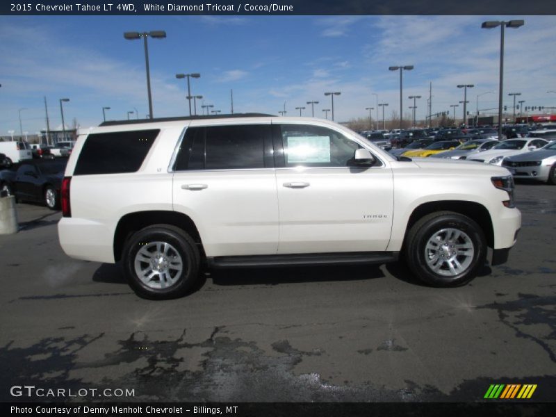 White Diamond Tricoat / Cocoa/Dune 2015 Chevrolet Tahoe LT 4WD
