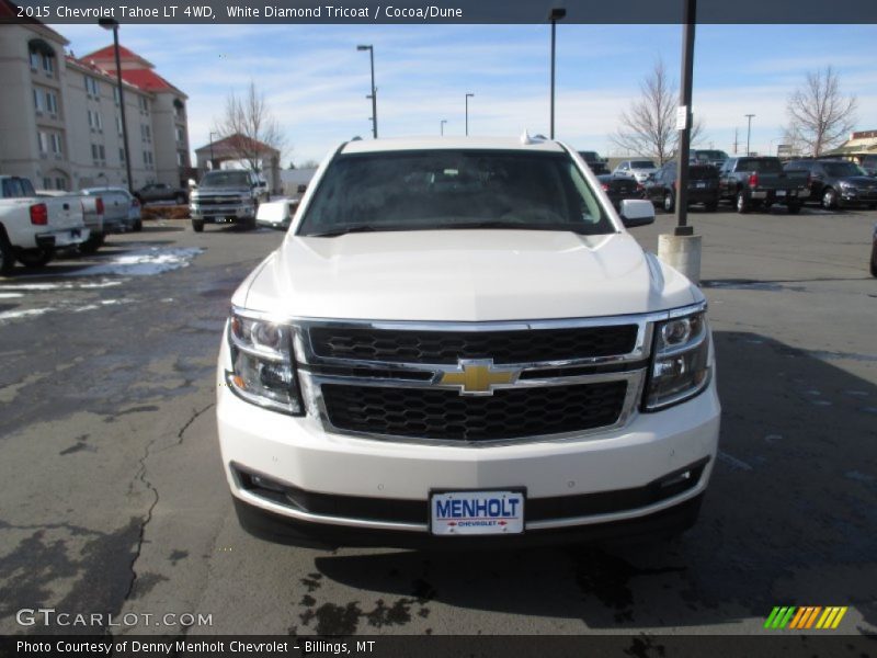 White Diamond Tricoat / Cocoa/Dune 2015 Chevrolet Tahoe LT 4WD