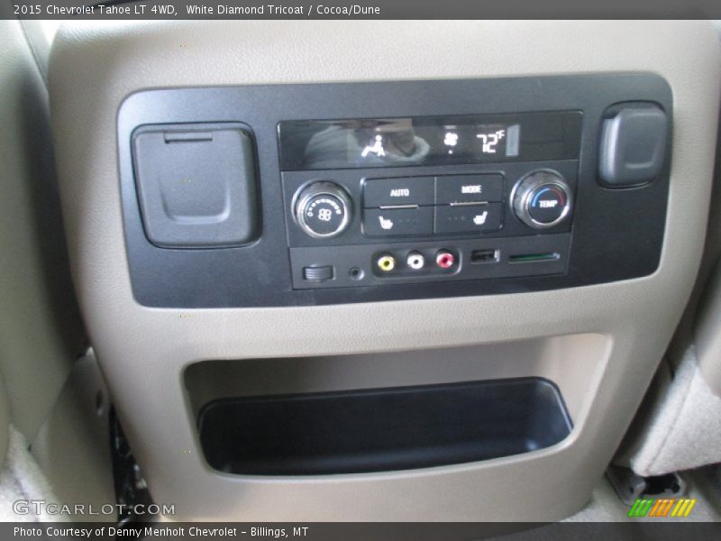 White Diamond Tricoat / Cocoa/Dune 2015 Chevrolet Tahoe LT 4WD