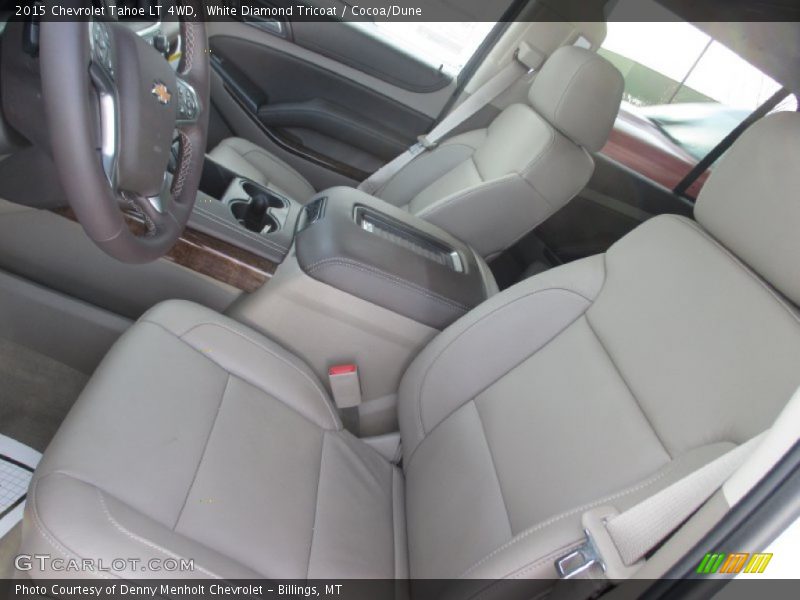 White Diamond Tricoat / Cocoa/Dune 2015 Chevrolet Tahoe LT 4WD
