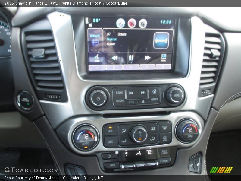 White Diamond Tricoat / Cocoa/Dune 2015 Chevrolet Tahoe LT 4WD