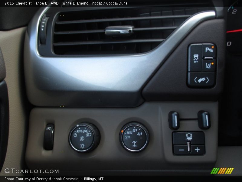 White Diamond Tricoat / Cocoa/Dune 2015 Chevrolet Tahoe LT 4WD