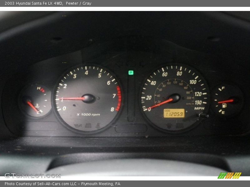 Pewter / Gray 2003 Hyundai Santa Fe LX 4WD