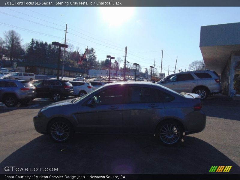 Sterling Gray Metallic / Charcoal Black 2011 Ford Focus SES Sedan