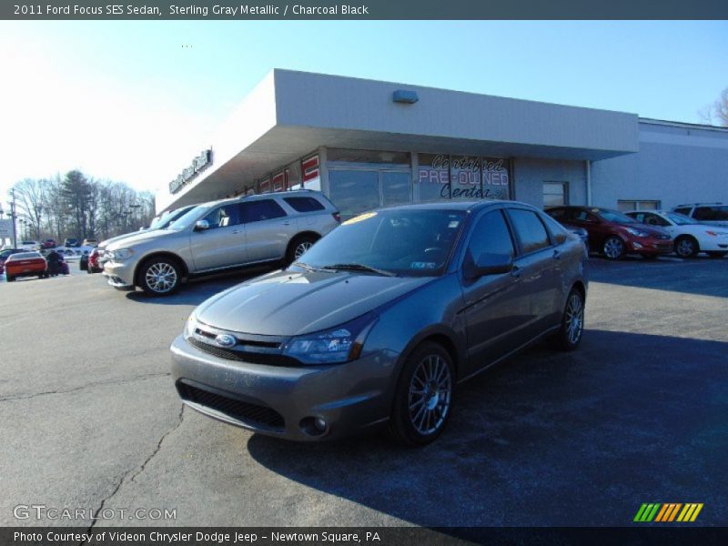 Sterling Gray Metallic / Charcoal Black 2011 Ford Focus SES Sedan