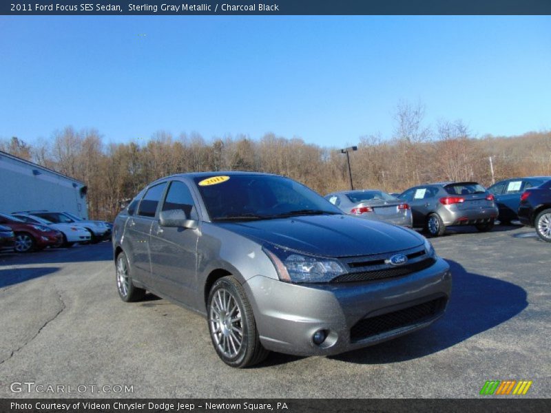 Sterling Gray Metallic / Charcoal Black 2011 Ford Focus SES Sedan