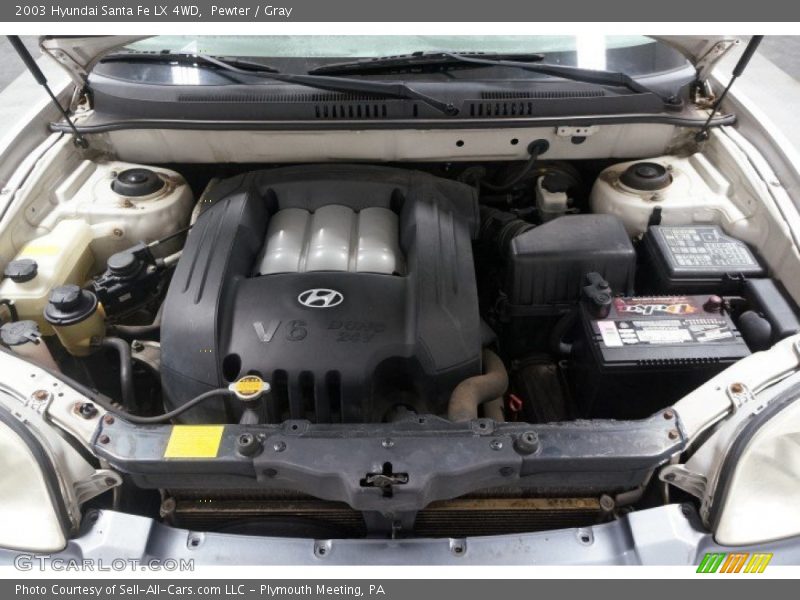 Pewter / Gray 2003 Hyundai Santa Fe LX 4WD