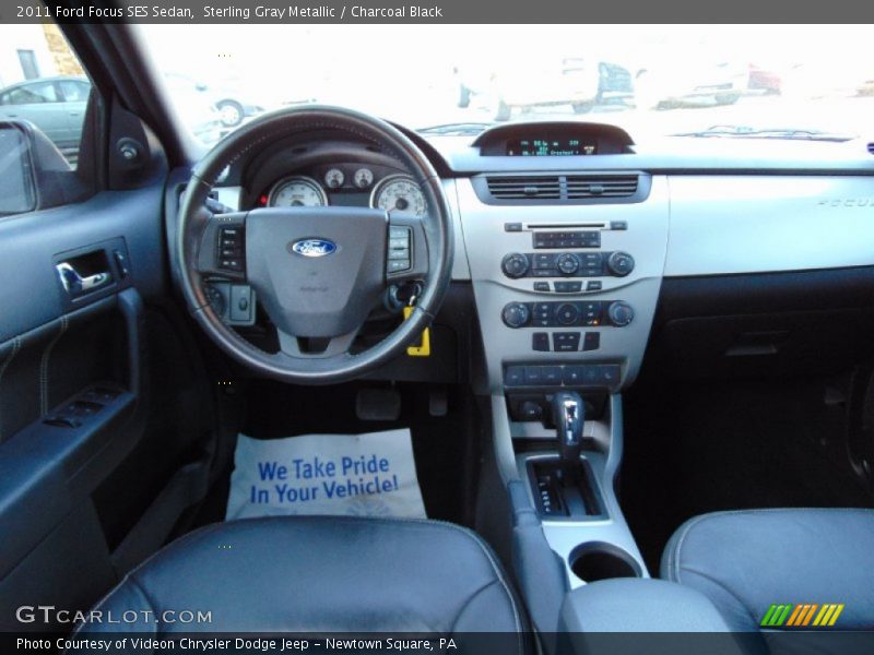 Sterling Gray Metallic / Charcoal Black 2011 Ford Focus SES Sedan