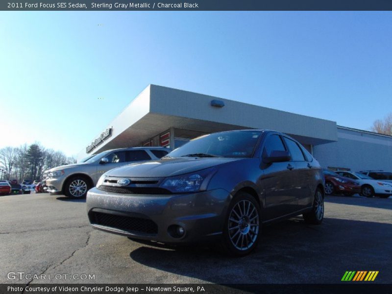 Sterling Gray Metallic / Charcoal Black 2011 Ford Focus SES Sedan