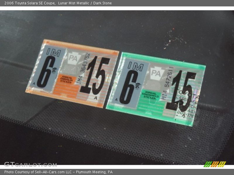 Lunar Mist Metallic / Dark Stone 2006 Toyota Solara SE Coupe