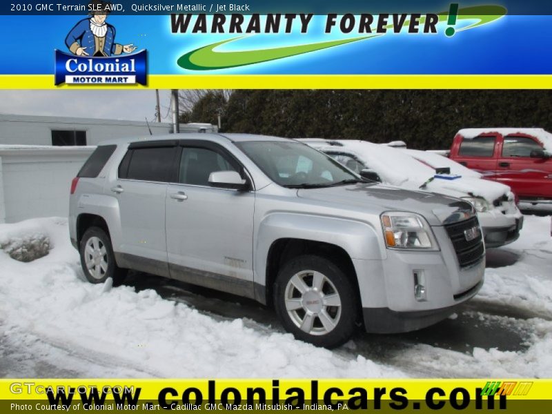 Quicksilver Metallic / Jet Black 2010 GMC Terrain SLE AWD