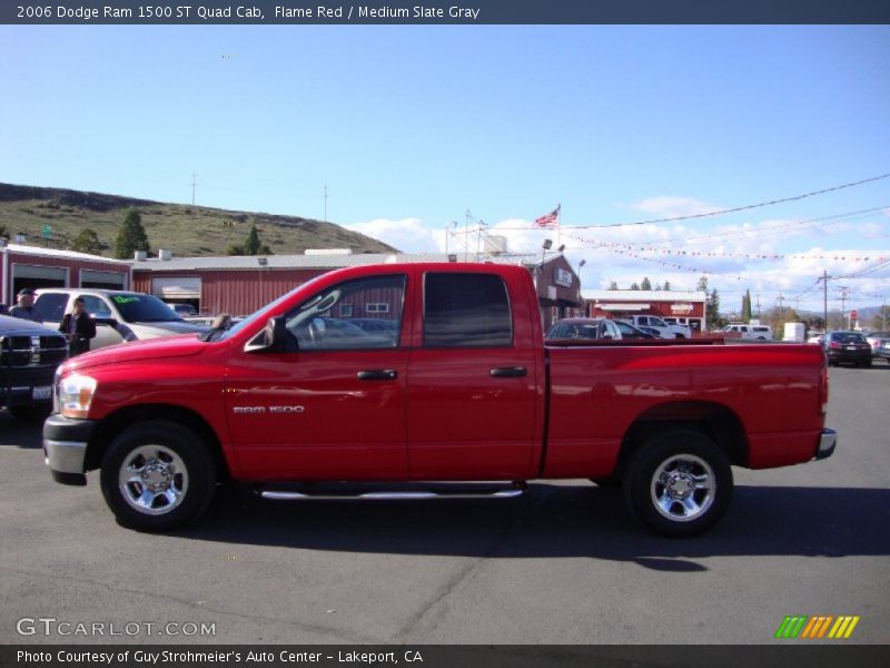 Flame Red / Medium Slate Gray 2006 Dodge Ram 1500 ST Quad Cab