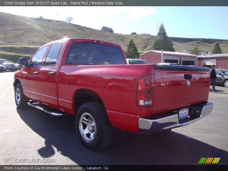 Flame Red / Medium Slate Gray 2006 Dodge Ram 1500 ST Quad Cab