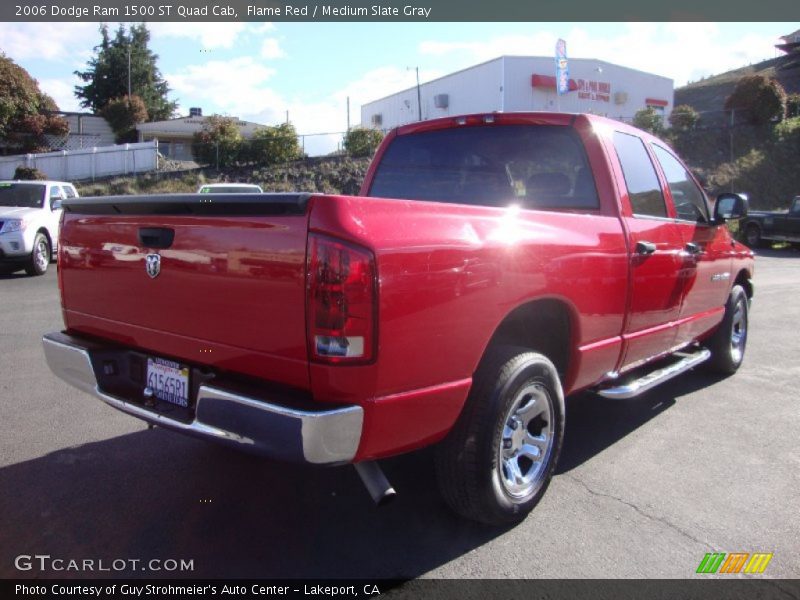 Flame Red / Medium Slate Gray 2006 Dodge Ram 1500 ST Quad Cab