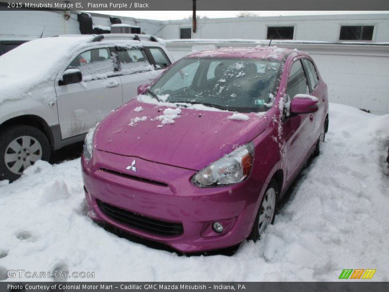 Plasma Purple / Black 2015 Mitsubishi Mirage ES