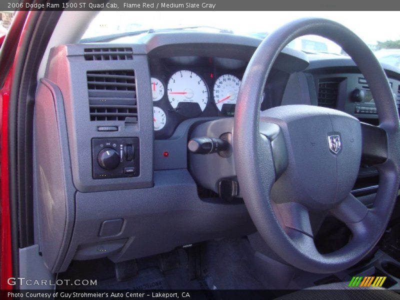Flame Red / Medium Slate Gray 2006 Dodge Ram 1500 ST Quad Cab