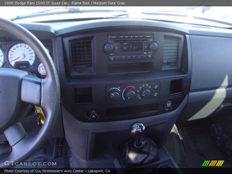 Flame Red / Medium Slate Gray 2006 Dodge Ram 1500 ST Quad Cab