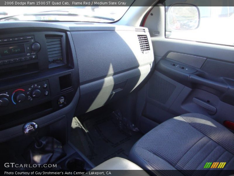 Flame Red / Medium Slate Gray 2006 Dodge Ram 1500 ST Quad Cab