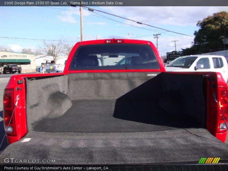 Flame Red / Medium Slate Gray 2006 Dodge Ram 1500 ST Quad Cab