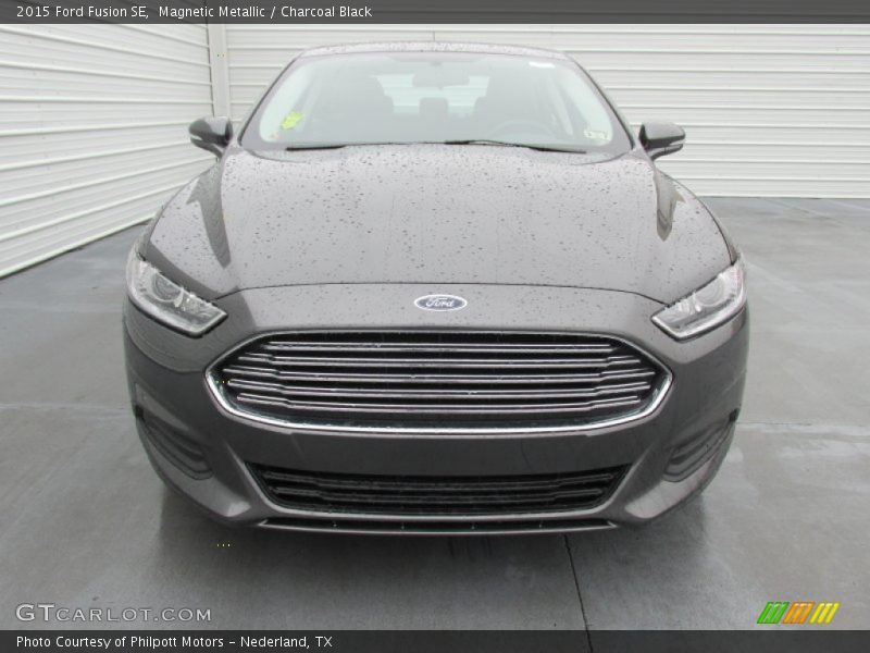 Magnetic Metallic / Charcoal Black 2015 Ford Fusion SE