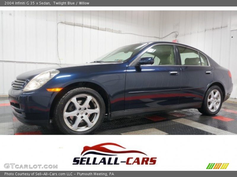 Twilight Blue / Willow 2004 Infiniti G 35 x Sedan