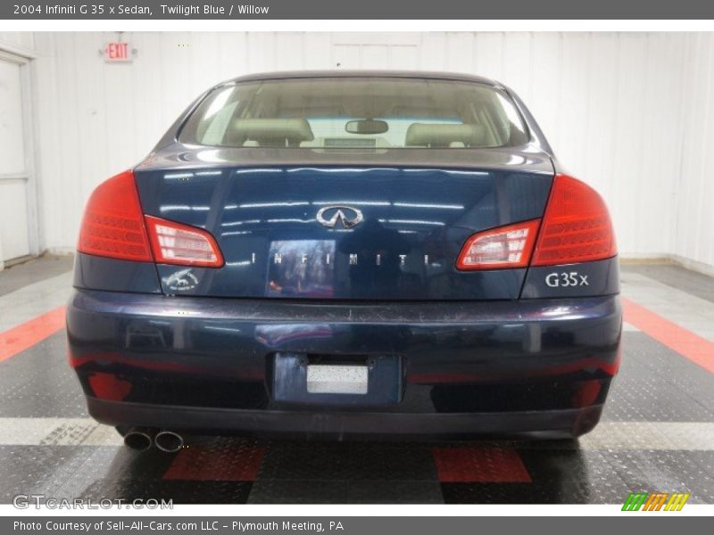 Twilight Blue / Willow 2004 Infiniti G 35 x Sedan