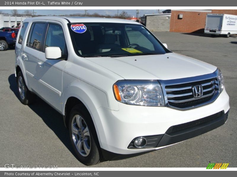 Taffeta White / Gray 2014 Honda Pilot EX-L